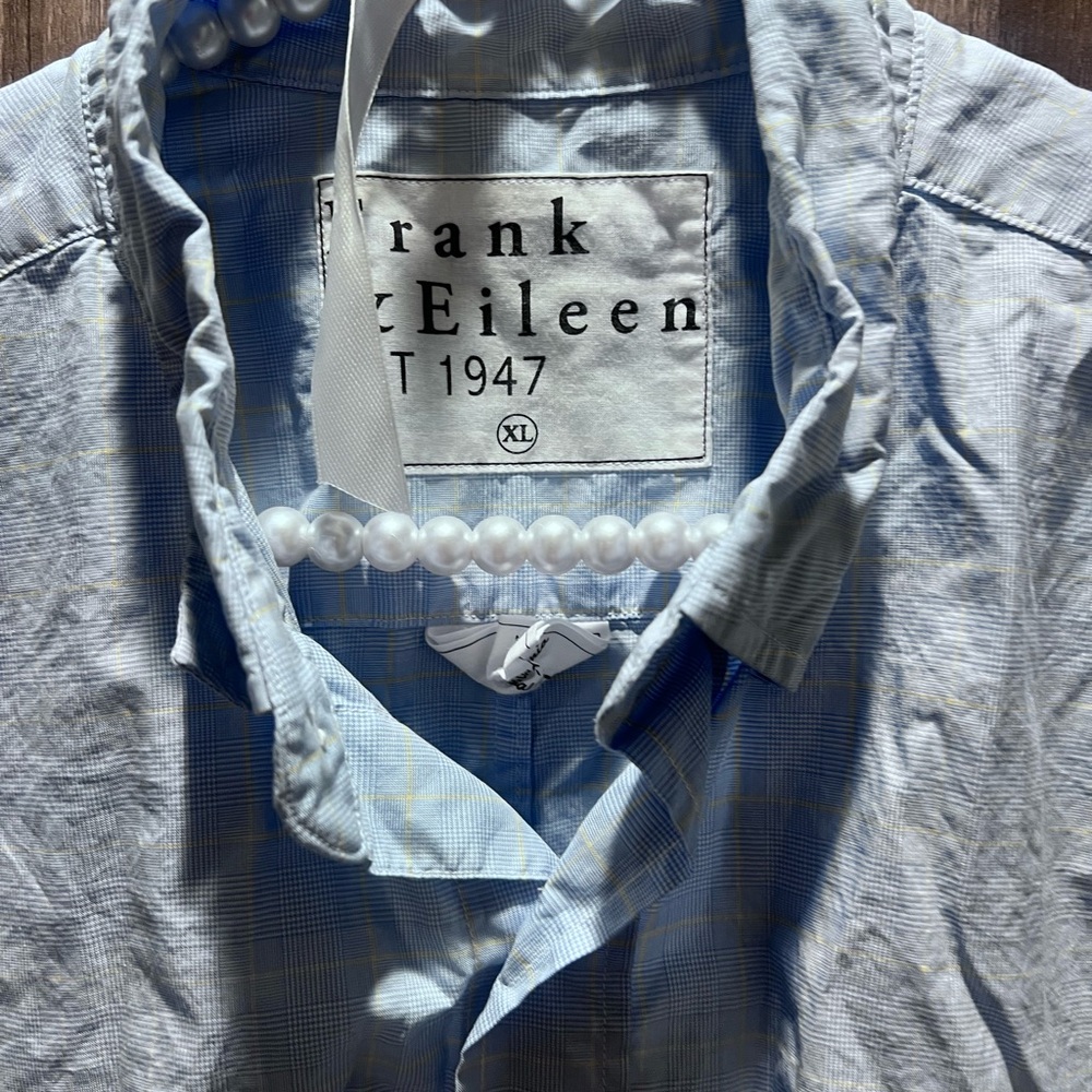 Frank & Eileen Sky Blue Casual Shirt Finbar Mens XL EUC - Picture 2 of 5